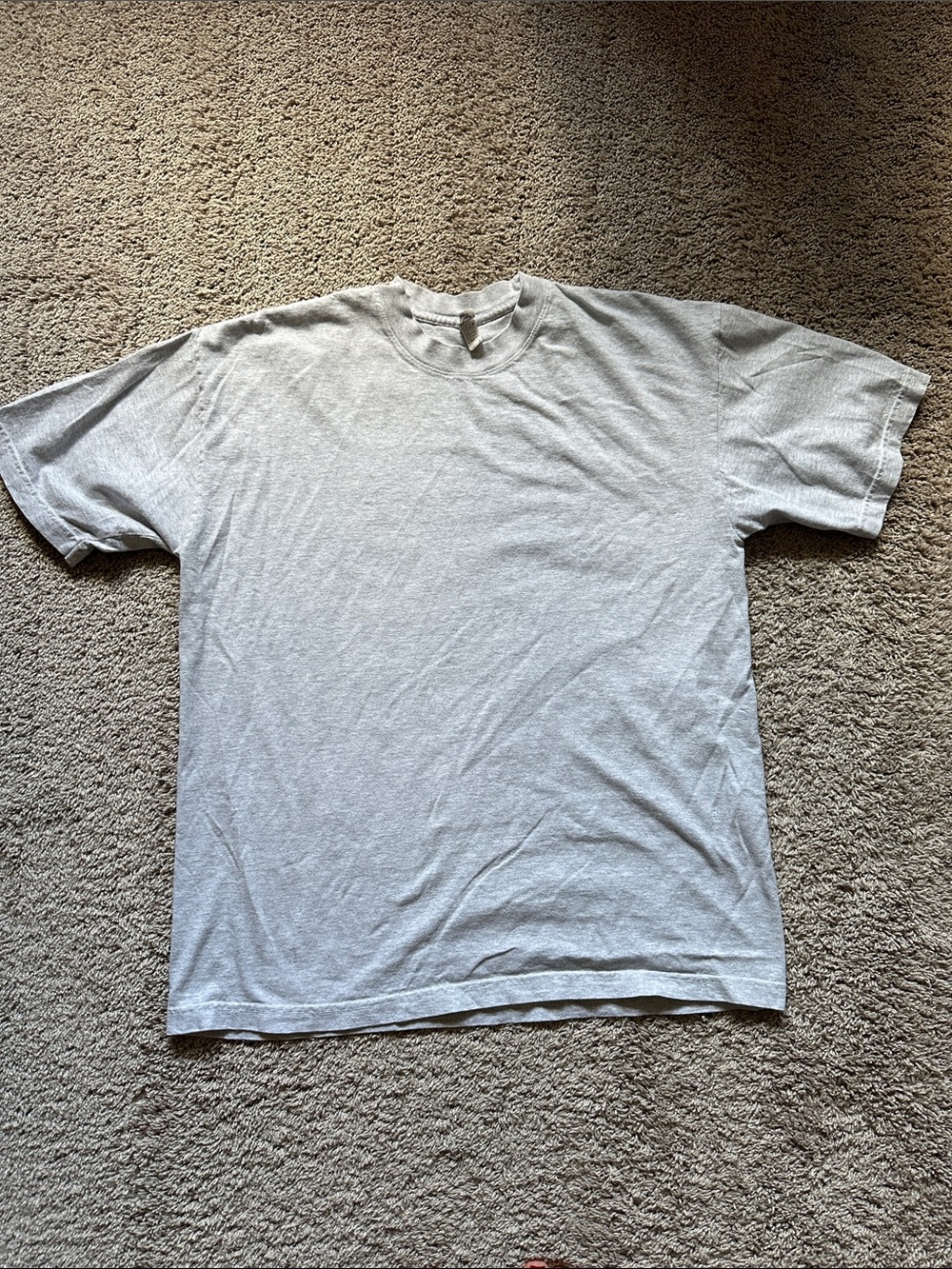 Los Angeles apparel 100% grey cotton tshirt